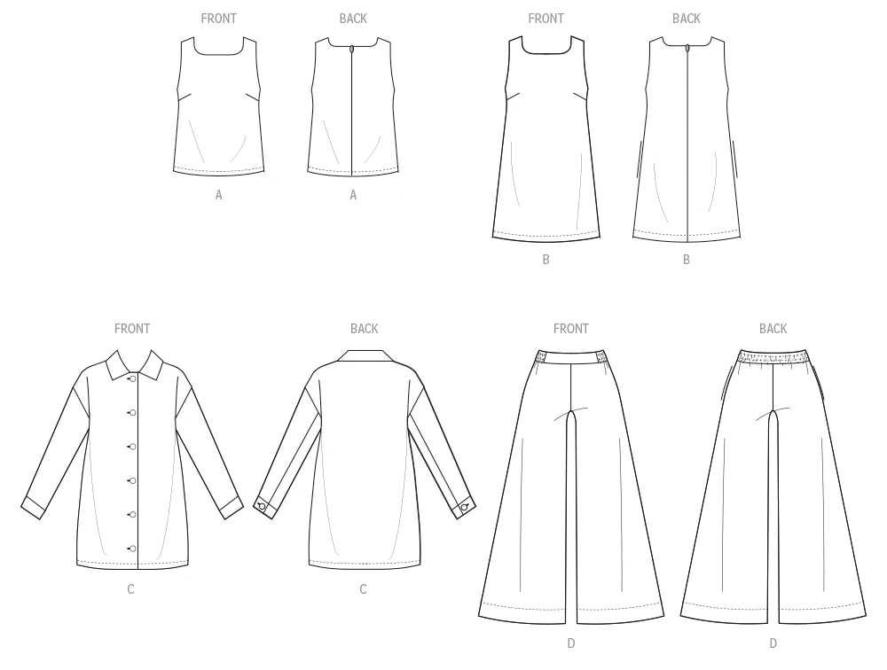 McCall's Sewing Pattern Misses' Top, Dress, Jacket and Pants (PDF) 17 McCall's Sewing Pattern Misses' Top, Dress, Jacket and Pants (PDF)