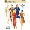 Butterick Sewing Pattern 1980s Misses' Jumpsuit, Dress and Sash