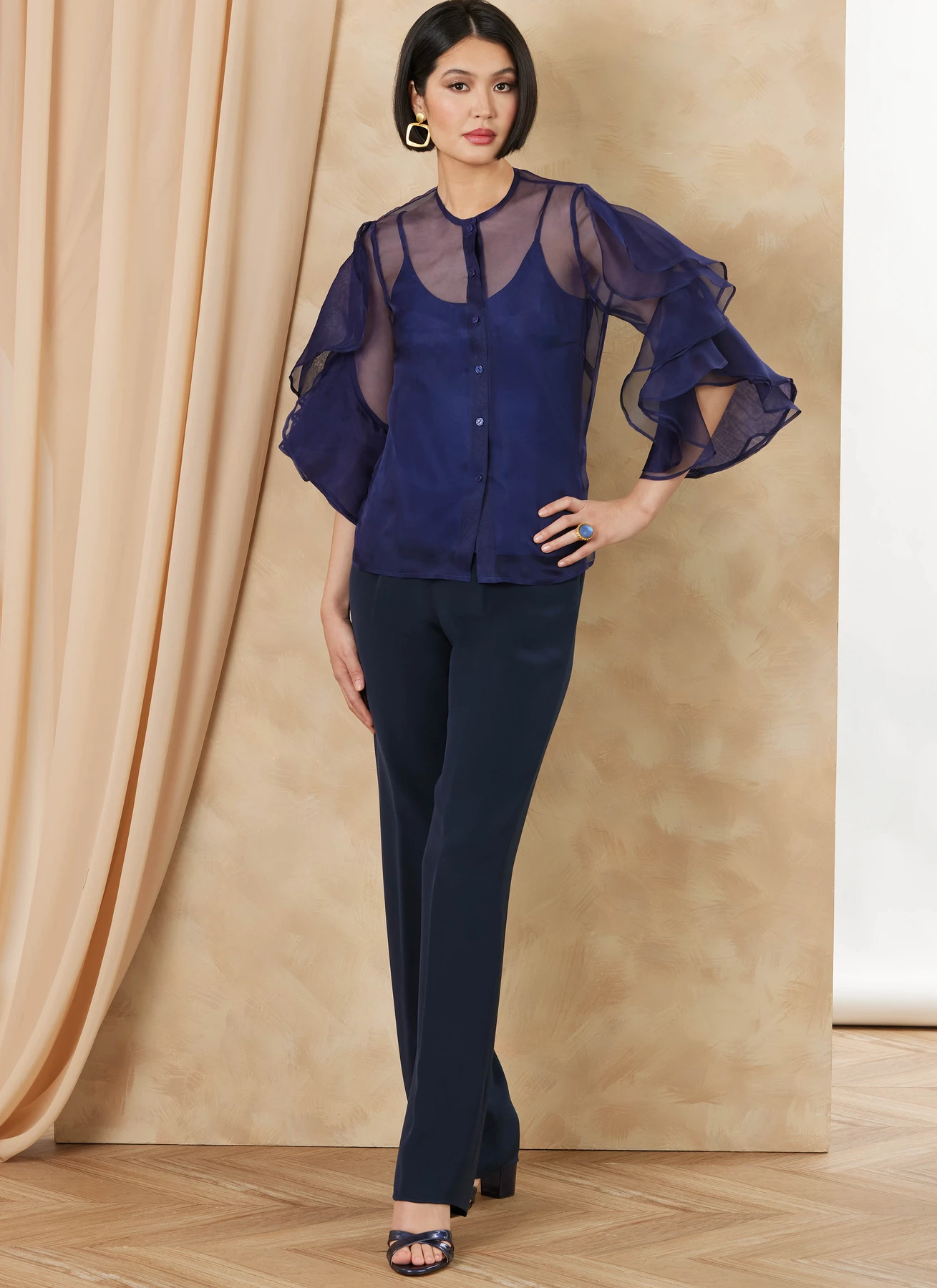 Vogue Patterns Misses' Sheer Blouse And Camisole (PDF) 3 Vogue Patterns Misses' Sheer Blouse And Camisole (PDF)