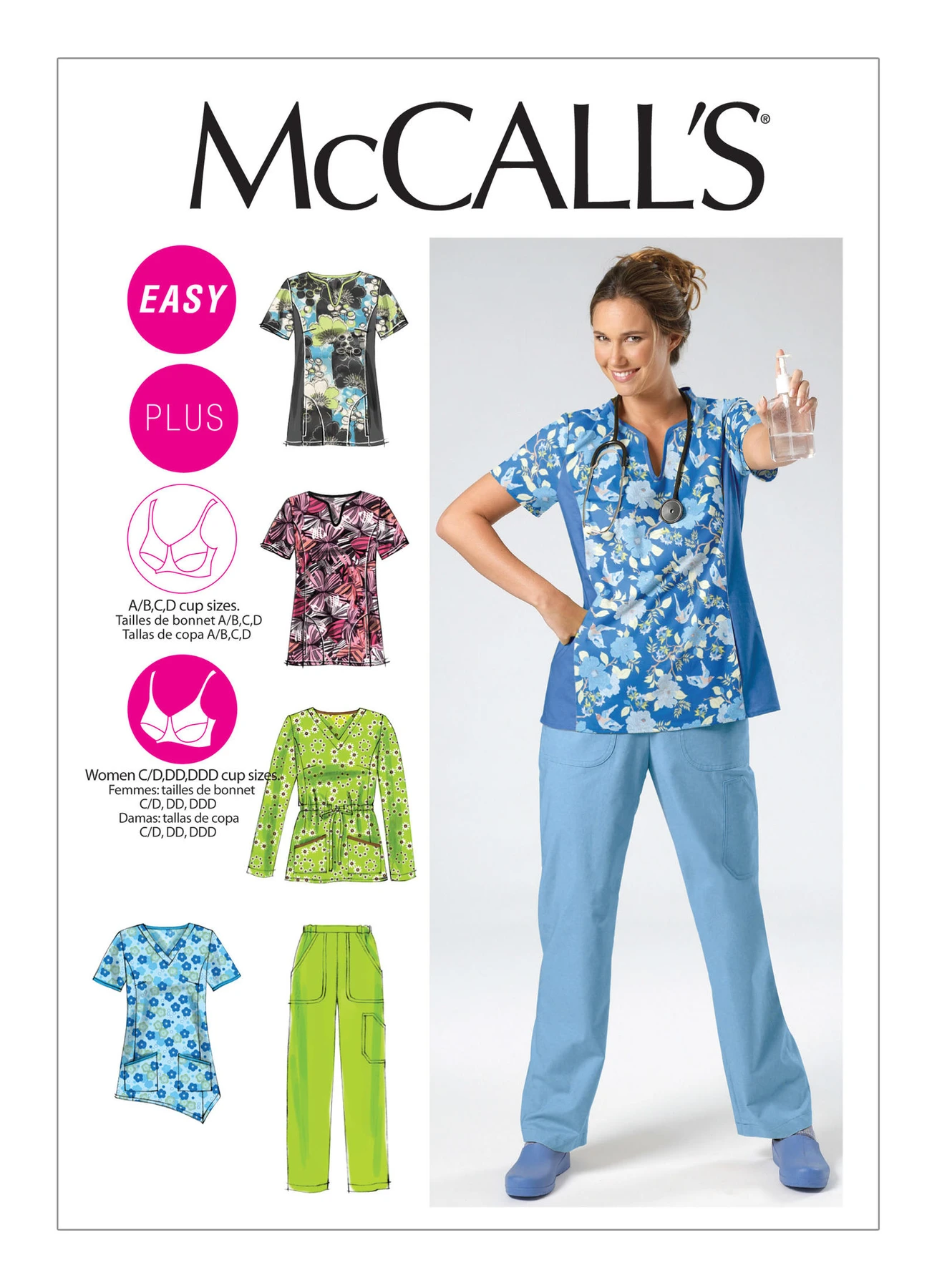 McCall's Sewing Pattern Misses'/Women's Scrubs Tops and Pants (PDF) 1 McCall's Sewing Pattern Misses'/Women's Scrubs Tops and Pants (PDF)