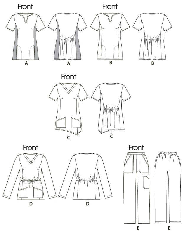McCall's Sewing Pattern Misses'/Women's Scrubs Tops and Pants (PDF) 8 McCall's Sewing Pattern Misses'/Women's Scrubs Tops and Pants (PDF)