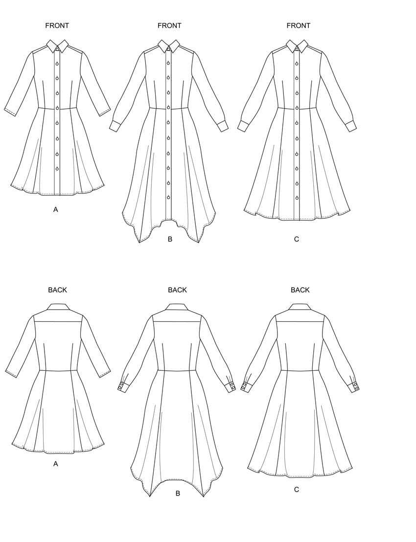 Butterick Sewing Pattern Misses' Dress 6 Butterick Sewing Pattern Misses' Dress
