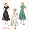 Butterick Sewing Pattern 1950s Misses' Fit and Flare Dresses 11 Butterick Sewing Pattern 1950s Misses' Fit and Flare Dresses