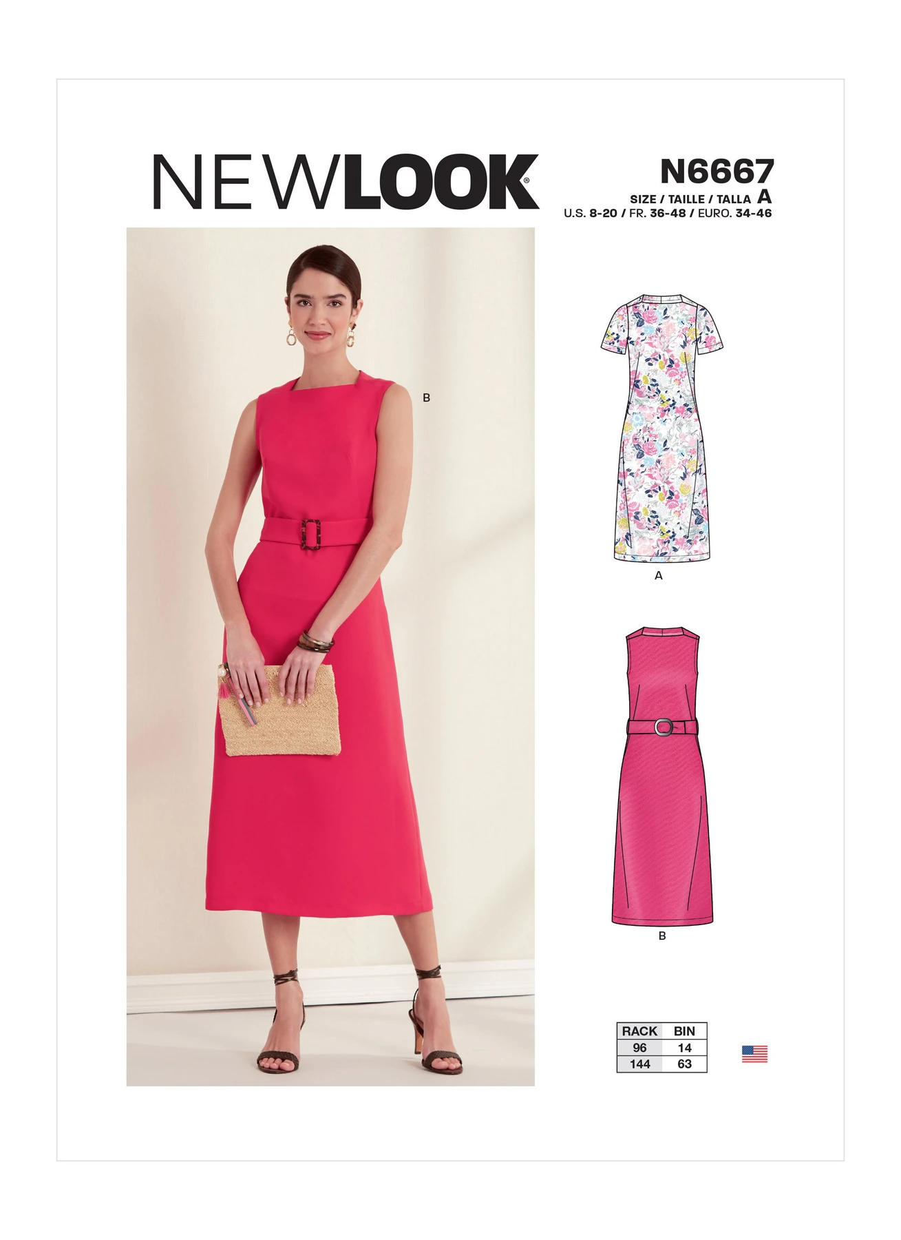 New Look Sewing Pattern Misses' Shift Dresses with French Darts, with or Without Sleeves 1 New Look Sewing Pattern Misses' Shift Dresses with French Darts, with or Without Sleeves