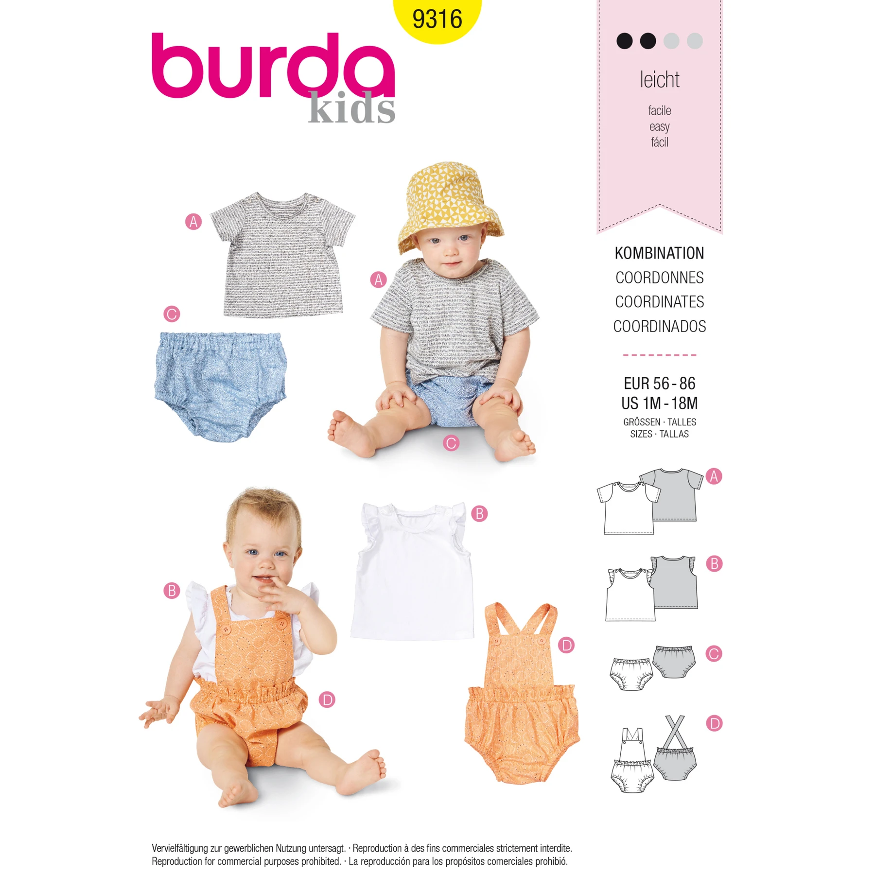 Burda Style Sewing Pattern Babies' Sportswear 9 Burda Style Sewing Pattern Babies' Sportswear