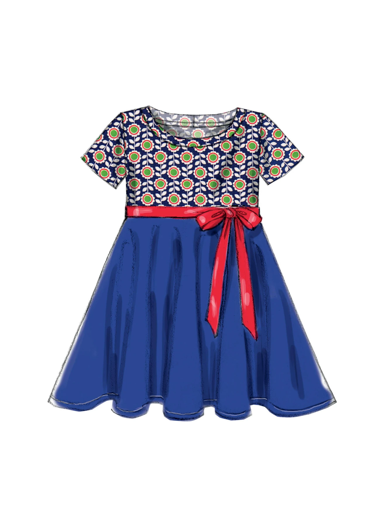 McCall's Sewing Pattern Children's/Girls' Circle Dresses 6 McCall's Sewing Pattern Children's/Girls' Circle Dresses