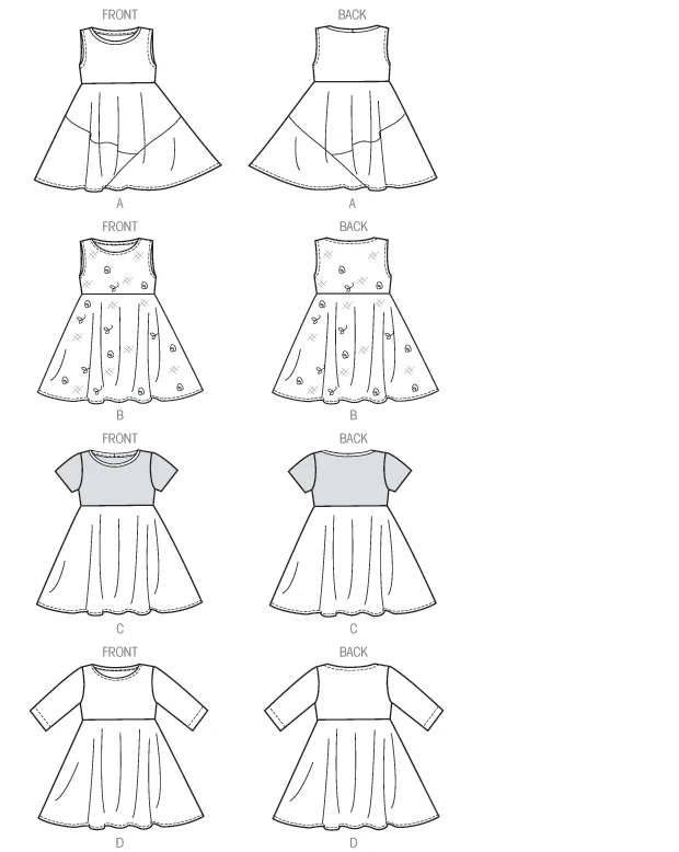 McCall's Sewing Pattern Children's/Girls' Circle Dresses 8 McCall's Sewing Pattern Children's/Girls' Circle Dresses