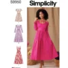 Simplicity Sewing Pattern Misses' Dress with Sleeve and Length Variations 16 Simplicity Sewing Pattern Misses' Dress with Sleeve and Length Variations