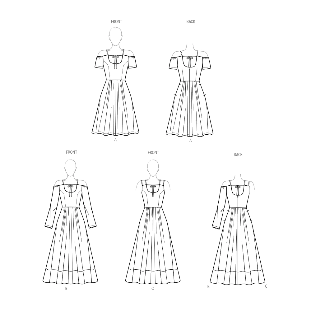 Simplicity Sewing Pattern Misses' Dress with Sleeve and Length Variations 8 Simplicity Sewing Pattern Misses' Dress with Sleeve and Length Variations