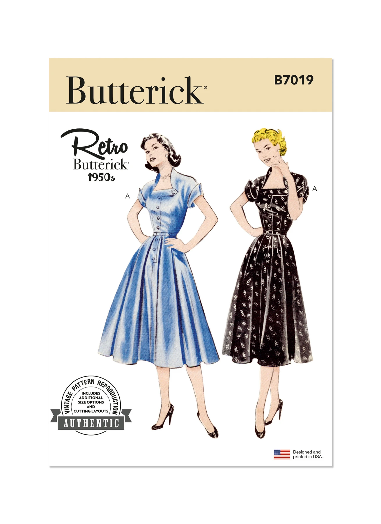 Butterick Sewing Pattern 1950s Misses' Dress 1 Butterick Sewing Pattern 1950s Misses' Dress
