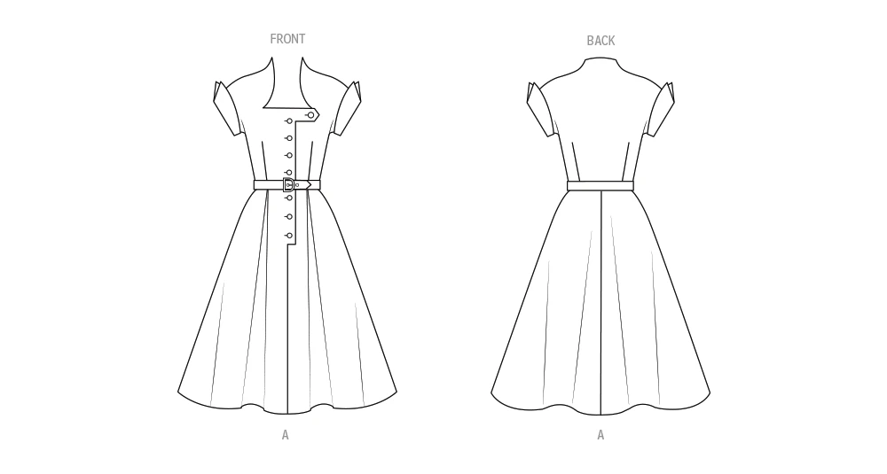 Butterick Sewing Pattern 1950s Misses' Dress 5 Butterick Sewing Pattern 1950s Misses' Dress