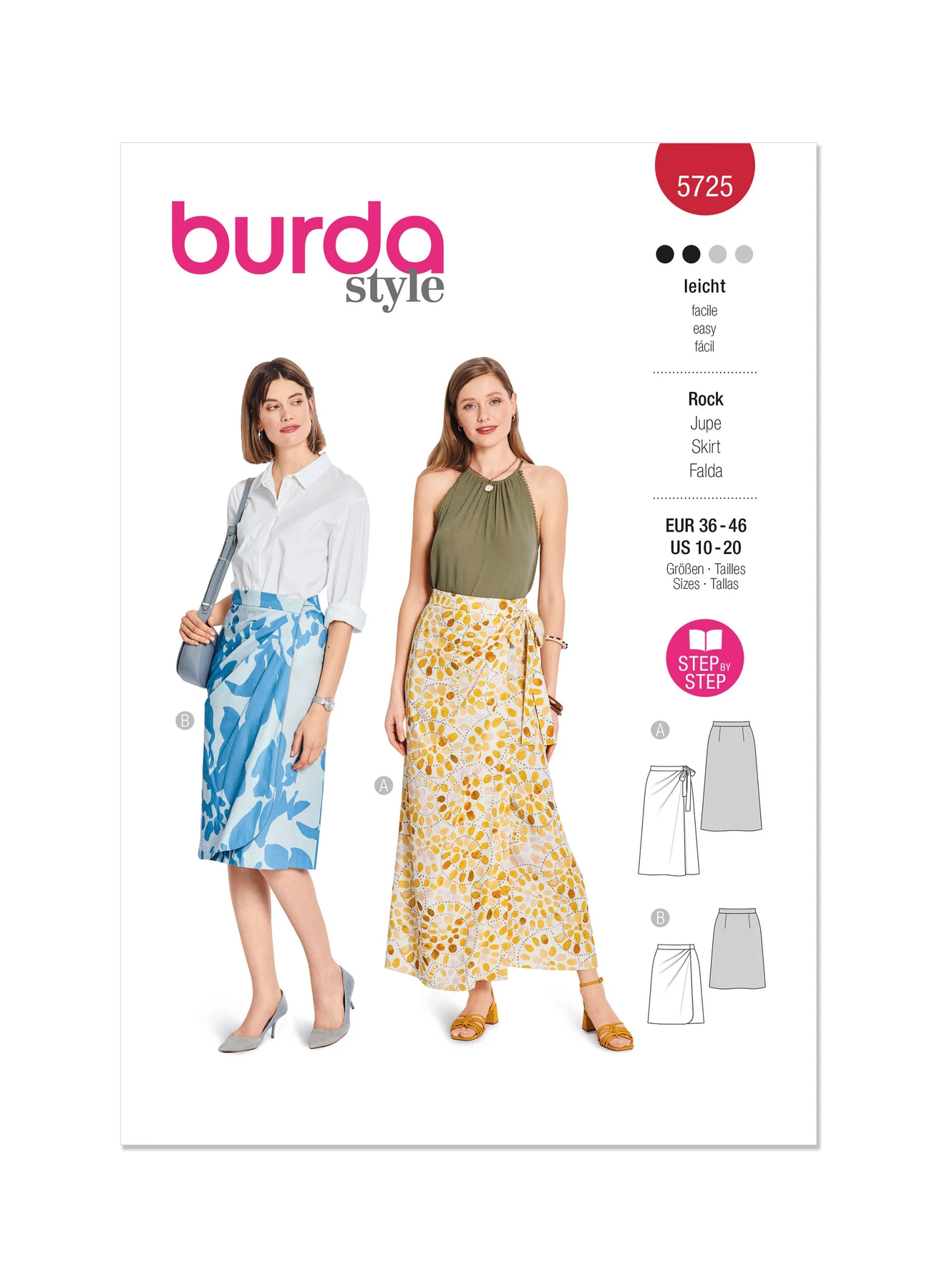 Burda Style Sewing Pattern 5725 Misses' Skirt 1 Burda Style Sewing Pattern 5725 Misses' Skirt