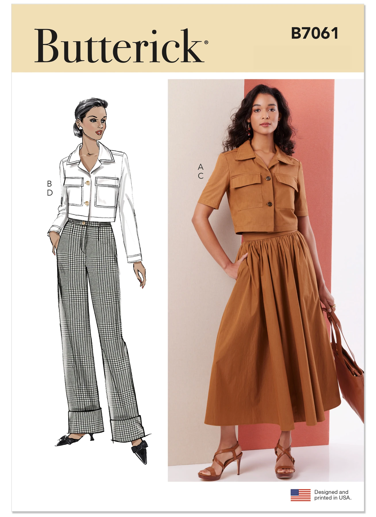 Butterick Sewing Pattern Misses and Miss Petite Jacket with Sleeve Variations, Skirt and Pants 1 Butterick Sewing Pattern Misses and Miss Petite Jacket with Sleeve Variations, Skirt and Pants
