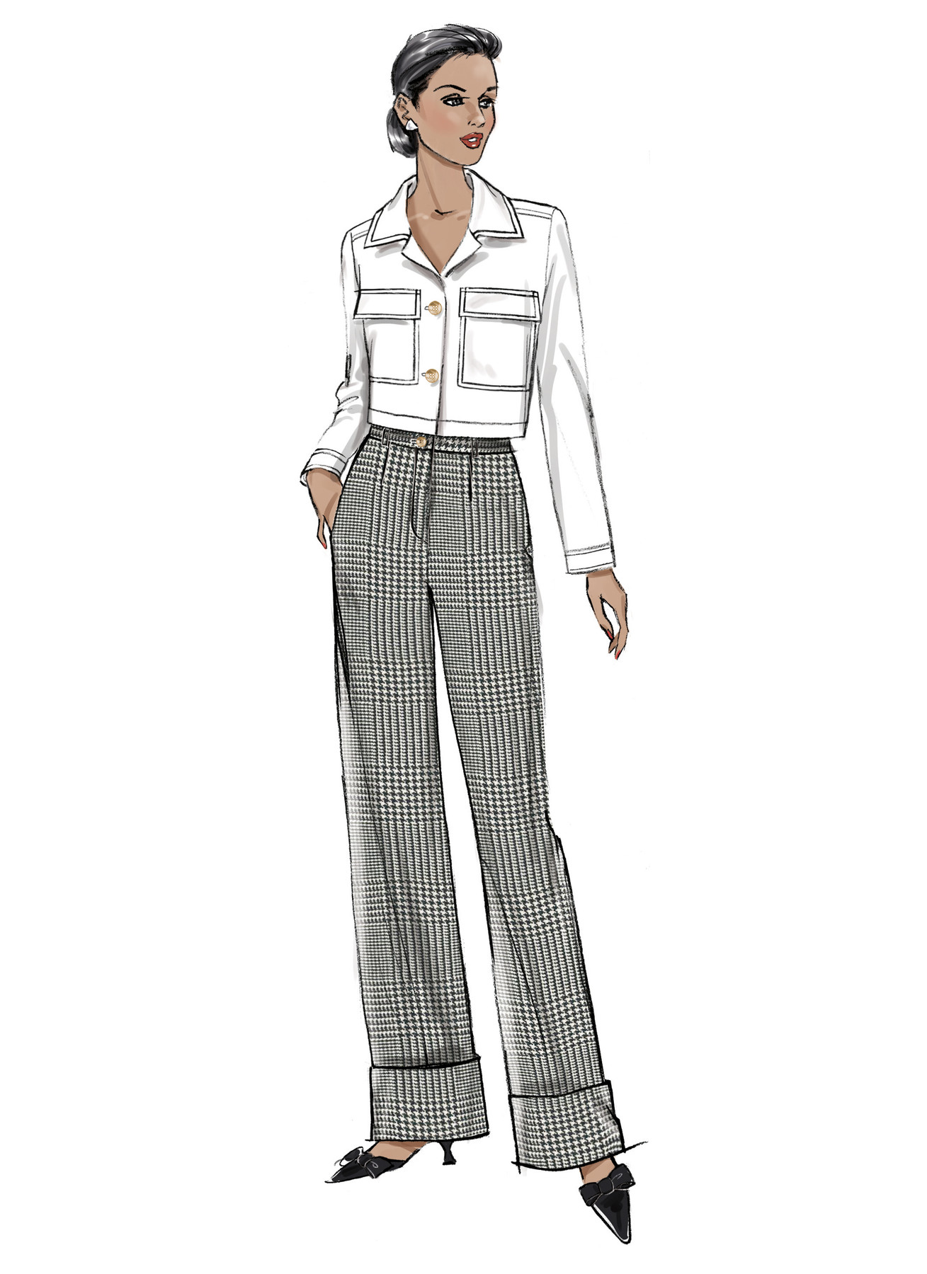 Butterick Sewing Pattern Misses and Miss Petite Jacket with Sleeve Variations, Skirt and Pants 3 Butterick Sewing Pattern Misses and Miss Petite Jacket with Sleeve Variations, Skirt and Pants
