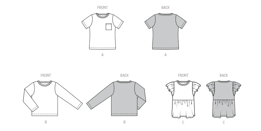 Burda Style Sewing Pattern 9205 Toddlers' T-Shirt 12 Burda Style Sewing Pattern 9205 Toddlers' T-Shirt