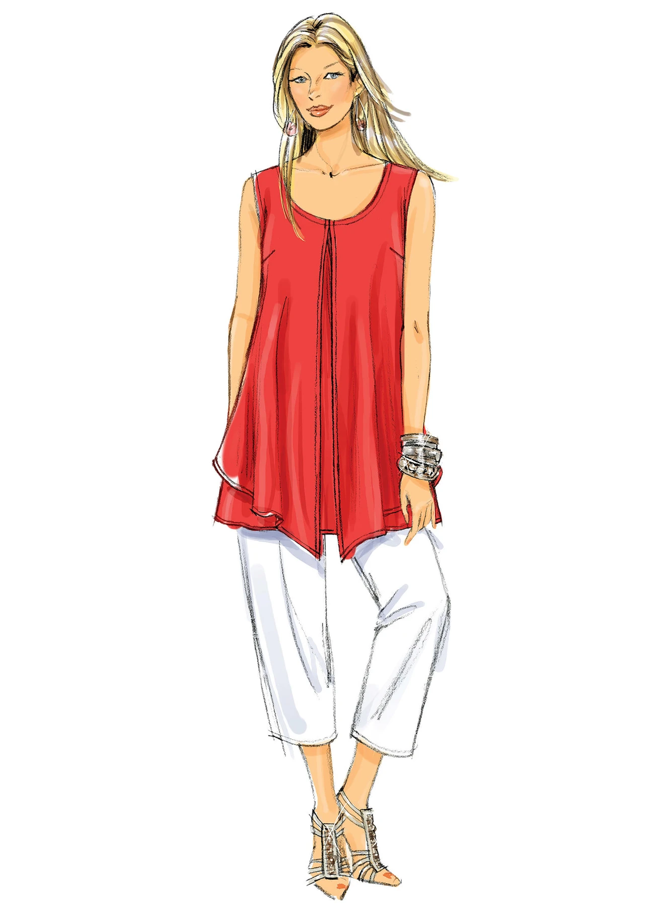 Butterick Sewing Pattern Misses'/Women's Draped-Overlay Top, Dresses and Pants (PDF) 3 Butterick Sewing Pattern Misses'/Women's Draped-Overlay Top, Dresses and Pants (PDF)