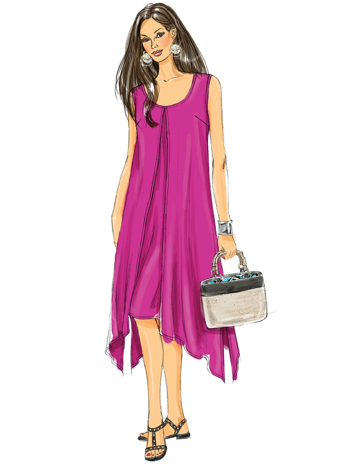 Butterick Sewing Pattern Misses'/Women's Draped-Overlay Top, Dresses and Pants (PDF) 4 Butterick Sewing Pattern Misses'/Women's Draped-Overlay Top, Dresses and Pants (PDF)