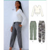 New Look Sewing Pattern Misses' Cargo Pants and Knit Top