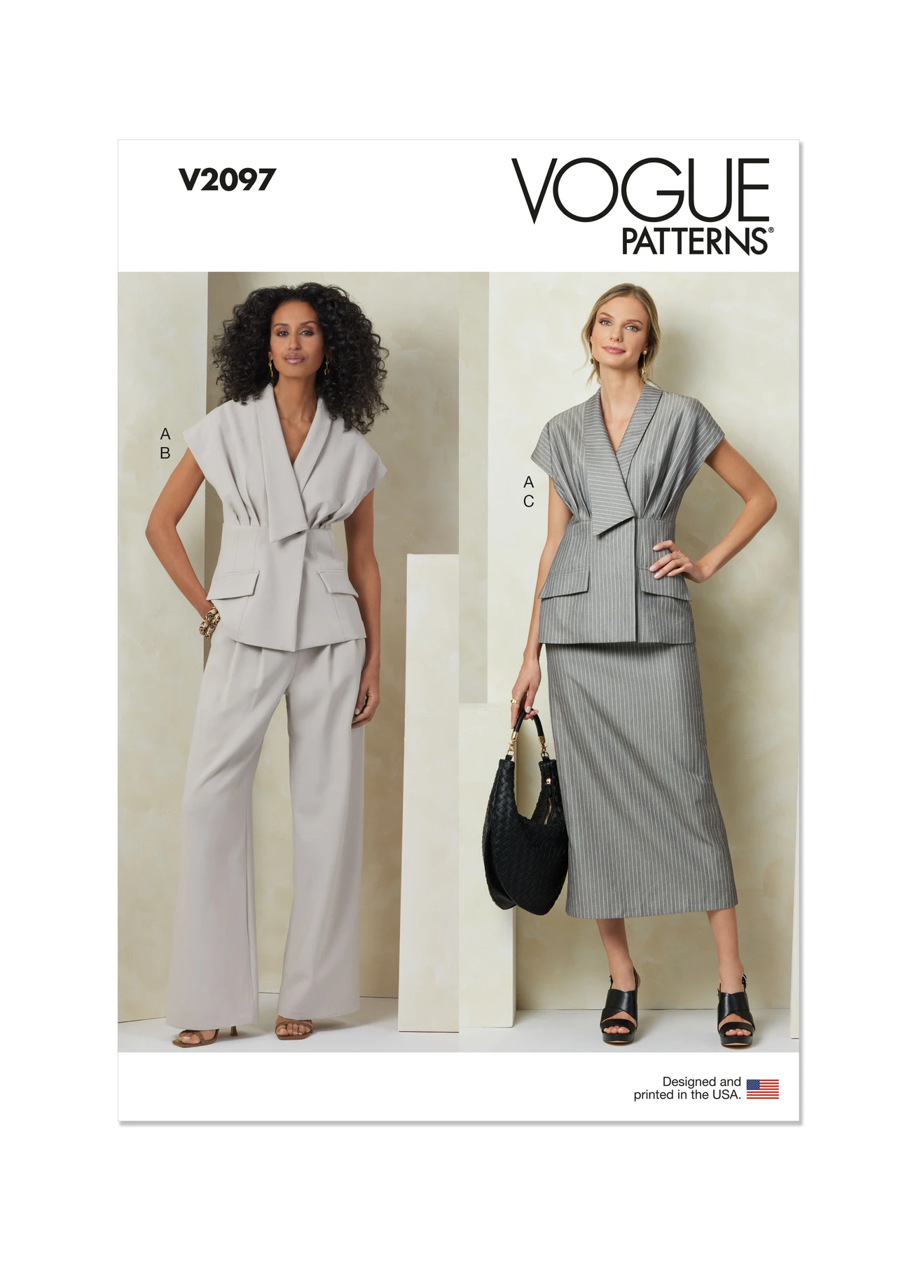 Vogue Patterns Misses' Top, Skirt and Pants (PDF)