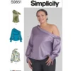 Simplicity Sewing Pattern Misses' and Women's Tops (PDF)