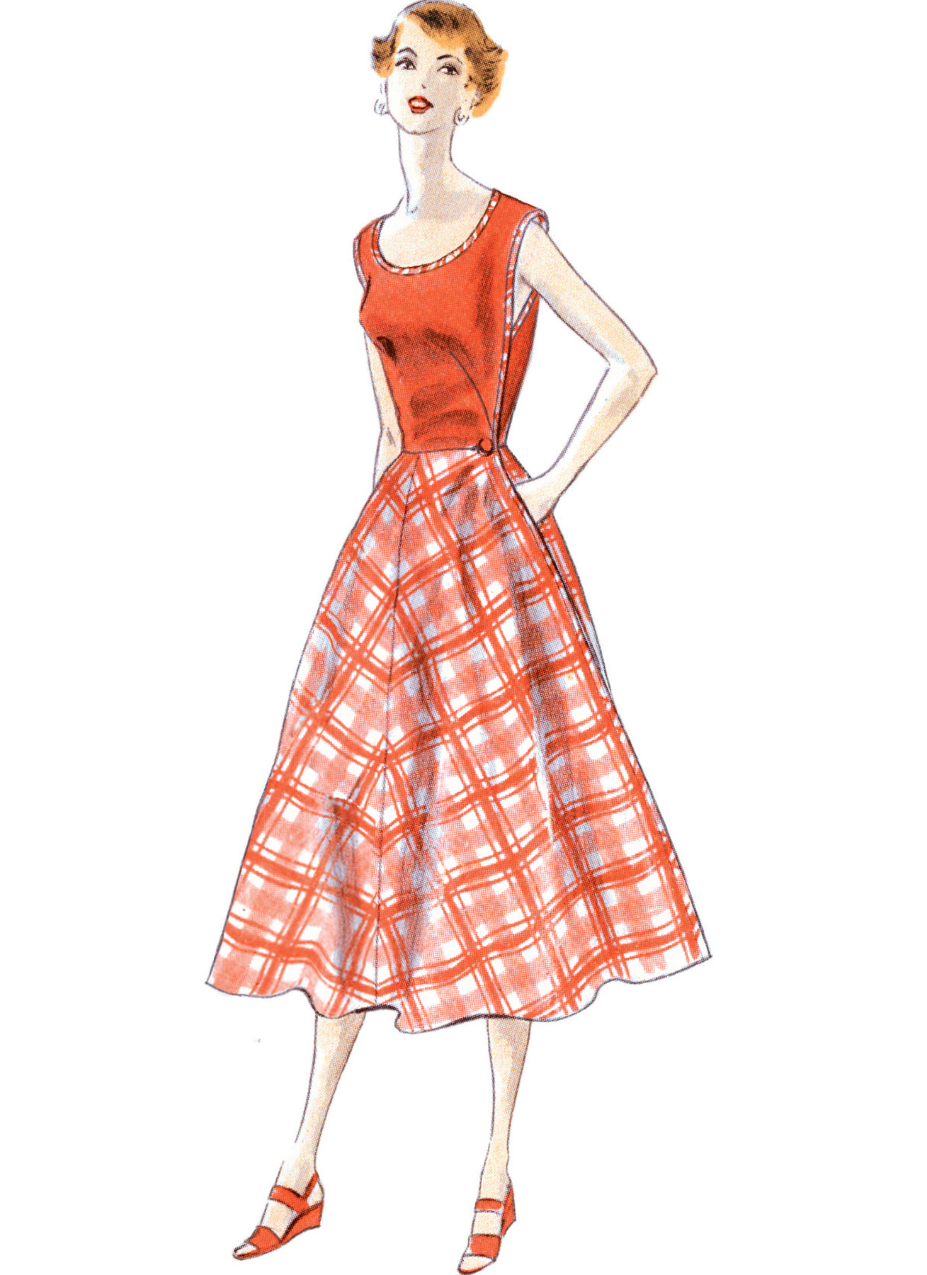 Vogue Patterns 1950s Misses' Wrap Dress 2 Vogue Patterns 1950s Misses' Wrap Dress