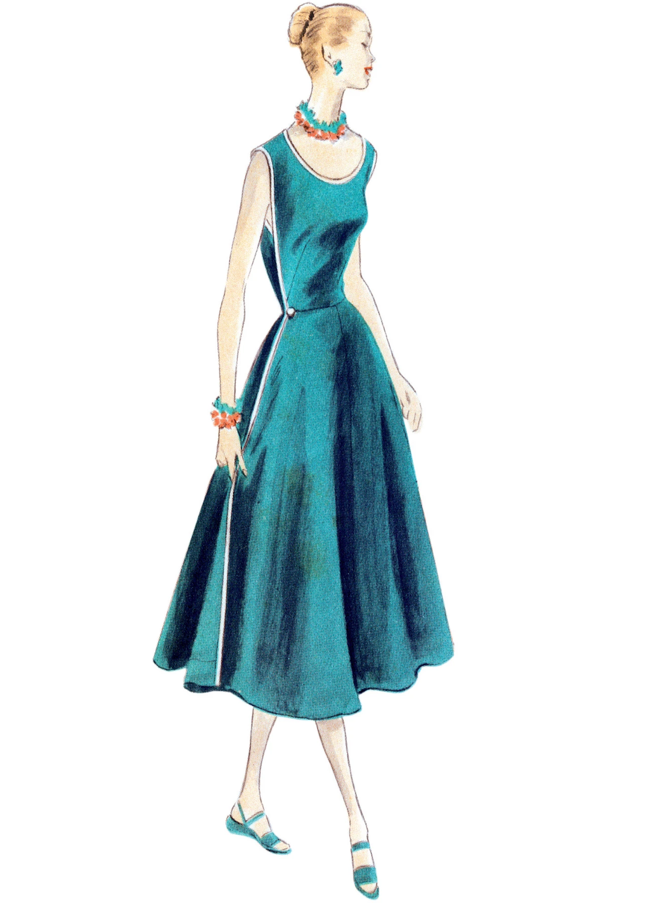 Vogue Patterns 1950s Misses' Wrap Dress 3 Vogue Patterns 1950s Misses' Wrap Dress