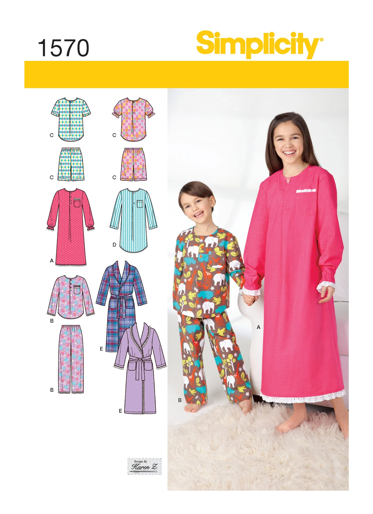 Simplicity Sewing Pattern Child's, Girls' & Boys' Loungewear 1 Simplicity Sewing Pattern Child's, Girls' & Boys' Loungewear