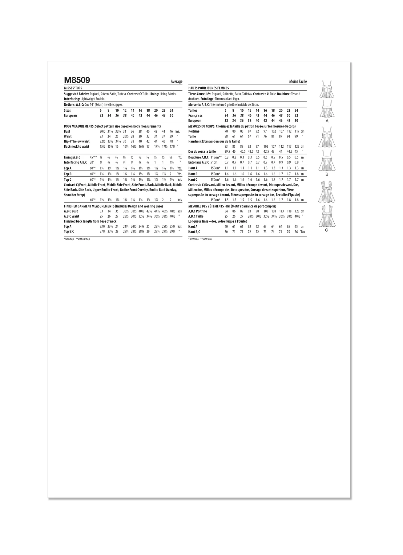 McCall's Sewing Pattern Misses' Tops (PDF) 157 McCall's Sewing Pattern Misses' Tops (PDF)
