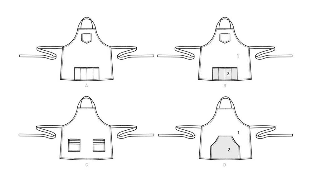 Simplicity Sewing Pattern Unisex Aprons 6 Simplicity Sewing Pattern Unisex Aprons
