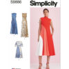 Simplicity Sewing Pattern Misses' Dress with Length Variations