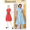 Butterick Sewing Pattern Misses' Dress with Belt, Sleeve and Length Variations