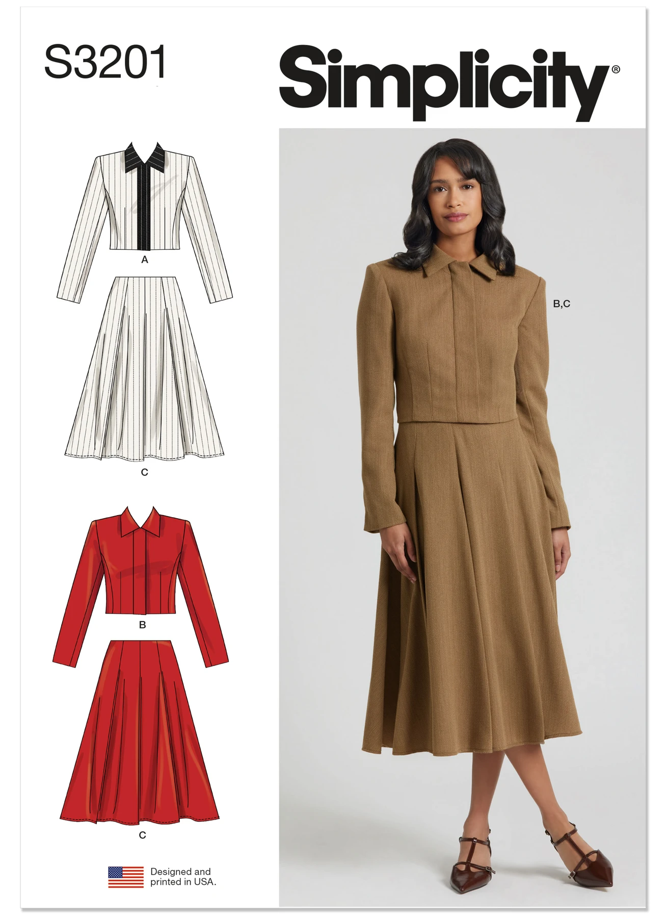 Simplicity Sewing Pattern Misses' Jacket and Skirt (PDF) 1 Simplicity Sewing Pattern Misses' Jacket and Skirt (PDF)