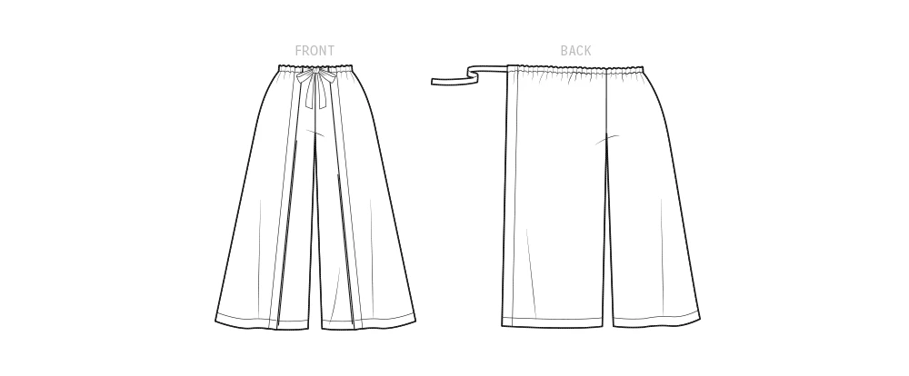 Simplicity Sewing Pattern 1970s Misses' Super Jiffy Wrap and Tie Pantskirt 5 Simplicity Sewing Pattern 1970s Misses' Super Jiffy Wrap and Tie Pantskirt