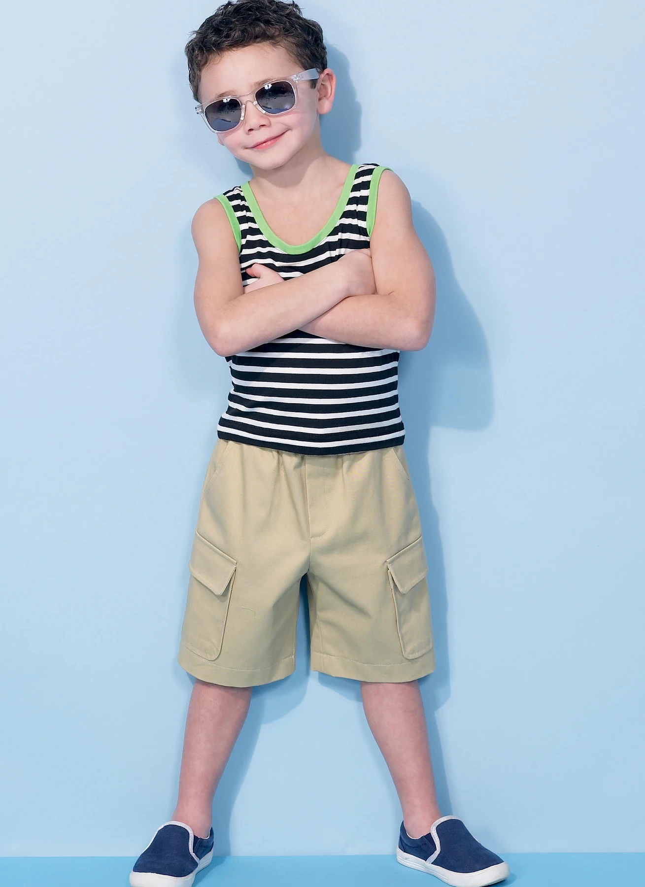 McCall's Sewing Pattern Children's/Boys' Raglan Sleeve Tops, Tank Top, Cargo Shorts and Pants (PDF) 7 McCall's Sewing Pattern Children's/Boys' Raglan Sleeve Tops, Tank Top, Cargo Shorts and Pants (PDF)