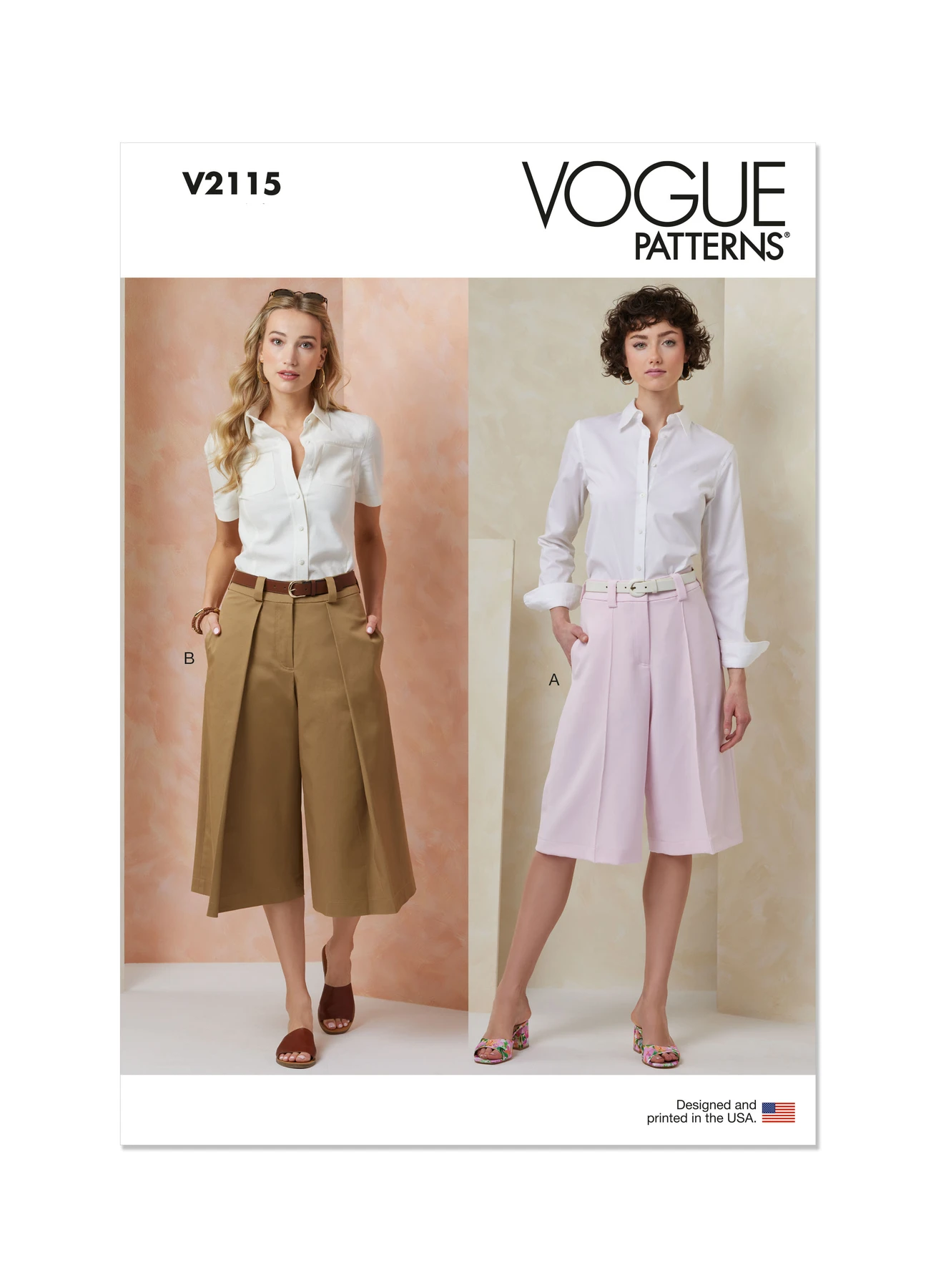 Vogue Patterns Misses' Shorts in Two Lengths 1 Vogue Patterns Misses' Shorts in Two Lengths