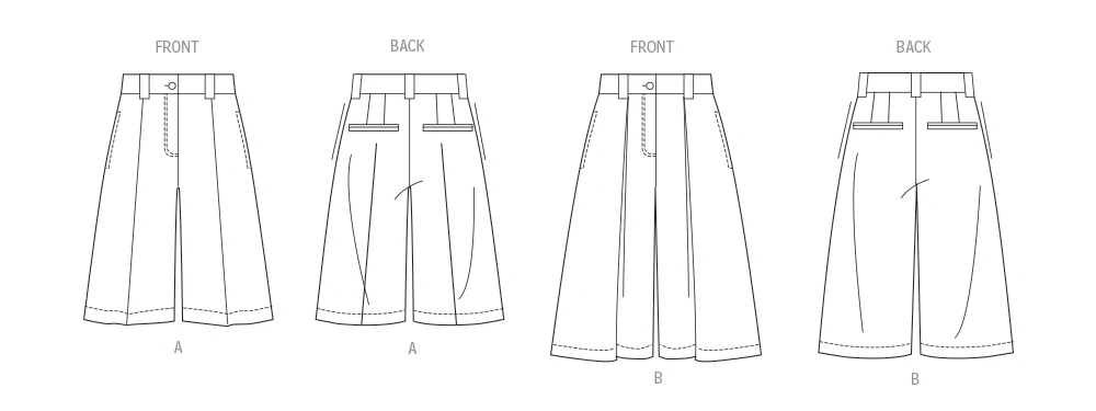 Vogue Patterns Misses' Shorts in Two Lengths 9 Vogue Patterns Misses' Shorts in Two Lengths