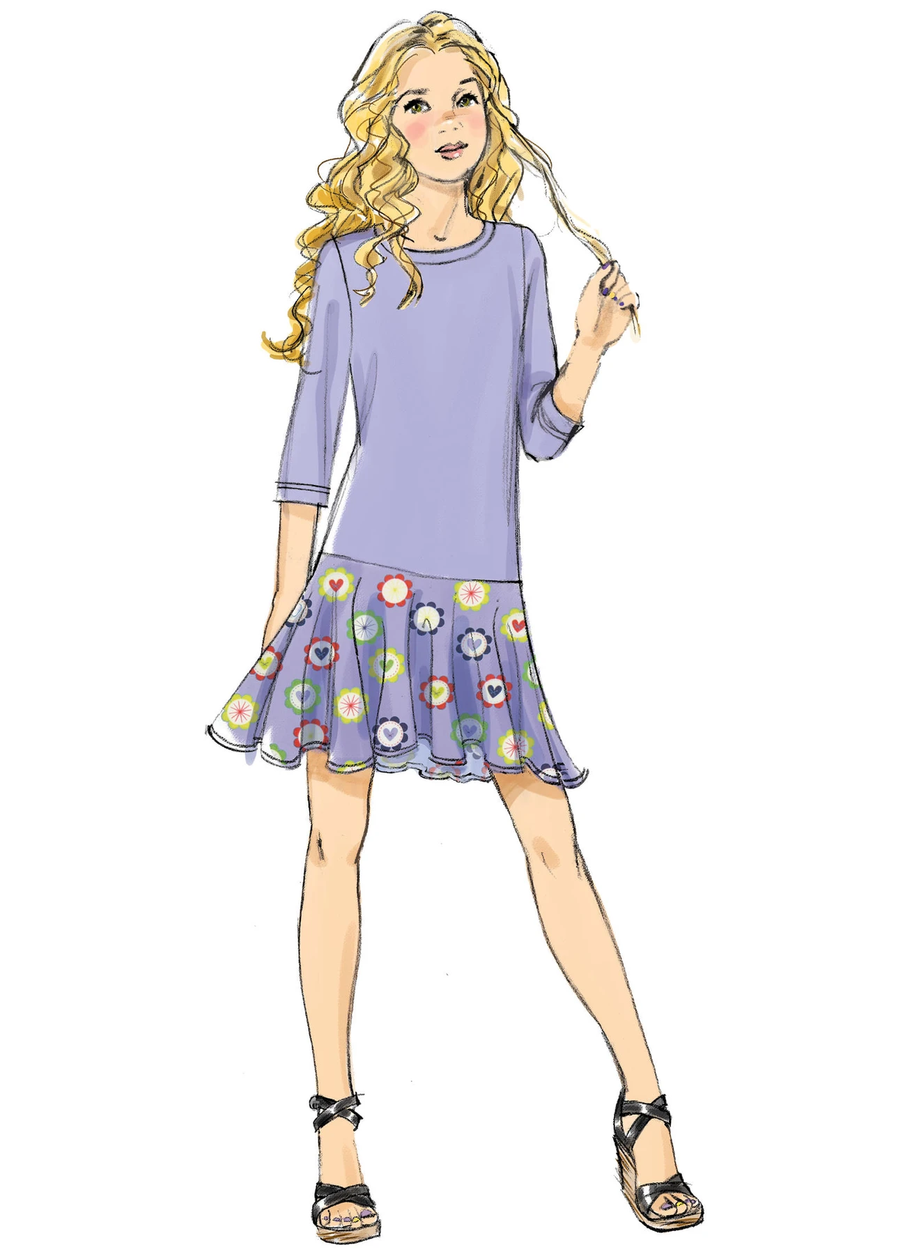 McCall's Sewing Pattern Girls' Back-Yoke Top, Drop-Waist Dress, Cold-Shoulder Tunic, Skirt and Leggings (PDF) 3 McCall's Sewing Pattern Girls' Back-Yoke Top, Drop-Waist Dress, Cold-Shoulder Tunic, Skirt and Leggings (PDF)