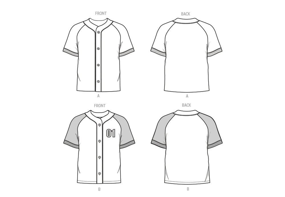 Simplicity Sewing Pattern Unisex Baseball Top (PDF) 8 Simplicity Sewing Pattern Unisex Baseball Top (PDF)