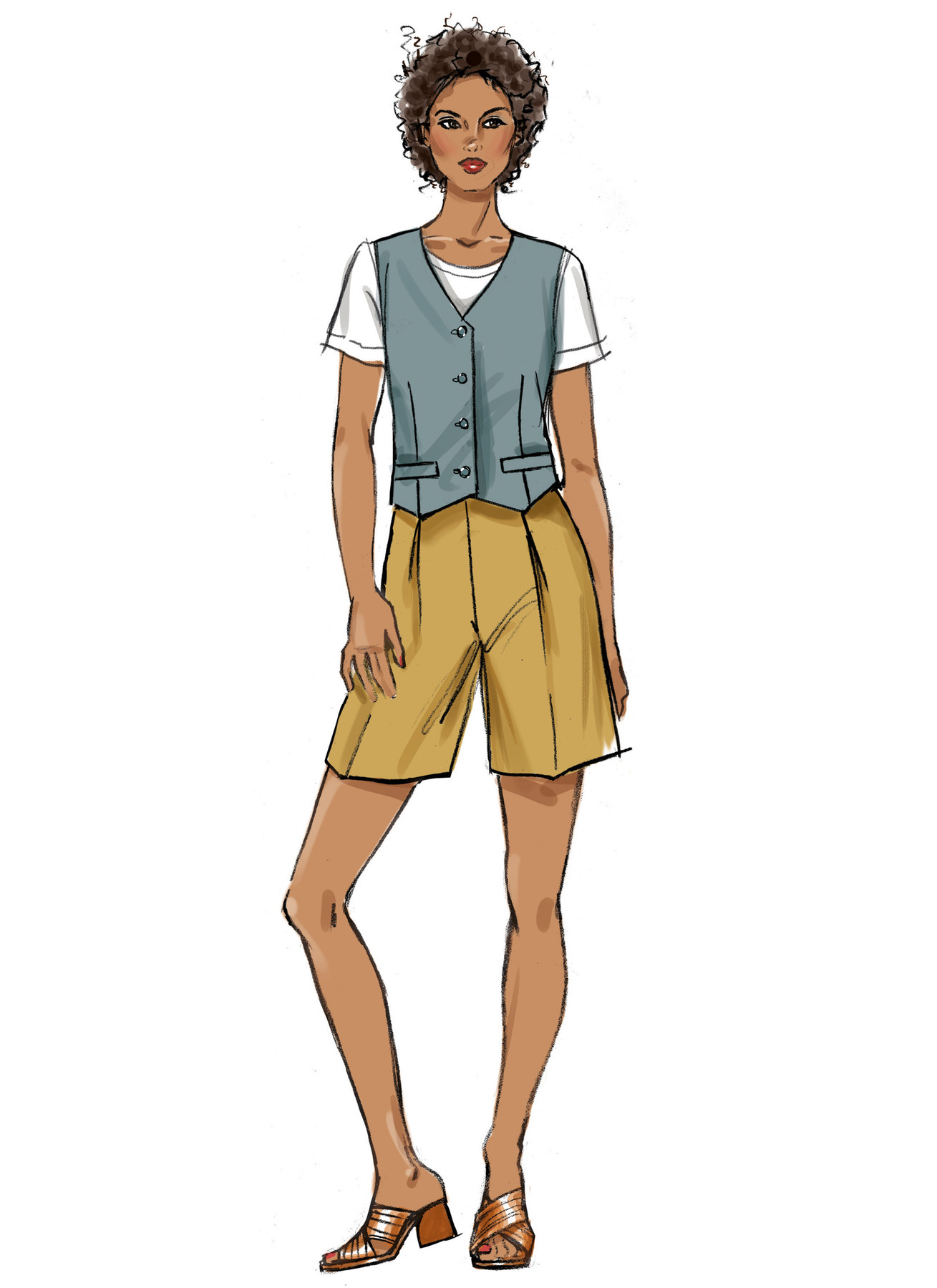 Butterick Sewing Pattern Misses' Vest, Pants and Shorts 3 Butterick Sewing Pattern Misses' Vest, Pants and Shorts
