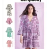 Simplicity Sewing Pattern Misses' Caftans and Wraps