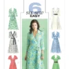 Butterick Sewing Pattern Misses' Wrap Dresses, Belt and Sash