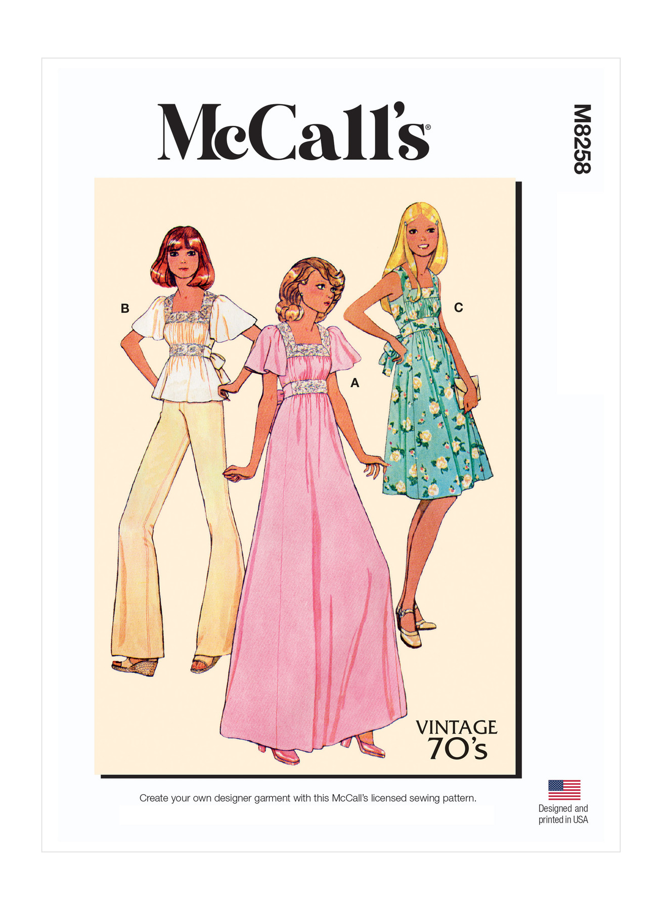 McCall's Sewing Pattern 1970s Misses' Dresses and Top 1 McCall's Sewing Pattern 1970s Misses' Dresses and Top
