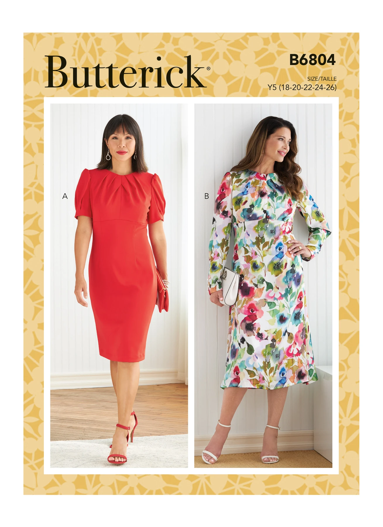 Butterick Sewing Pattern Misses' Dress with A/B, C, D Cup Sizes (PDF) 1 Butterick Sewing Pattern Misses' Dress with A/B, C, D Cup Sizes (PDF)