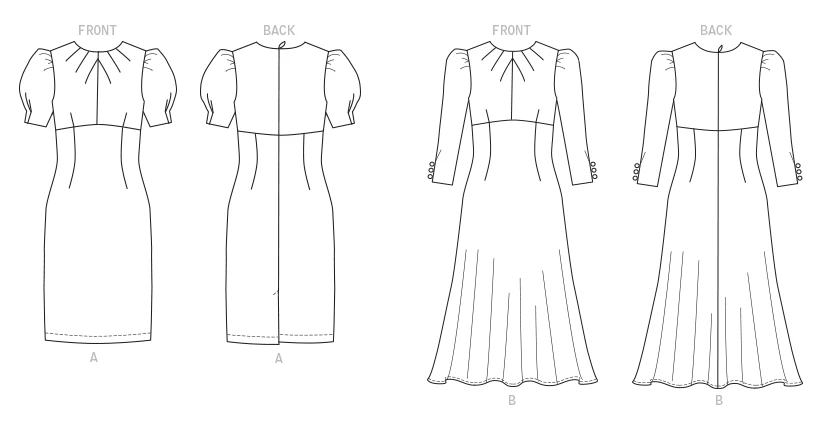 Butterick Sewing Pattern Misses' Dress with A/B, C, D Cup Sizes (PDF) 7 Butterick Sewing Pattern Misses' Dress with A/B, C, D Cup Sizes (PDF)