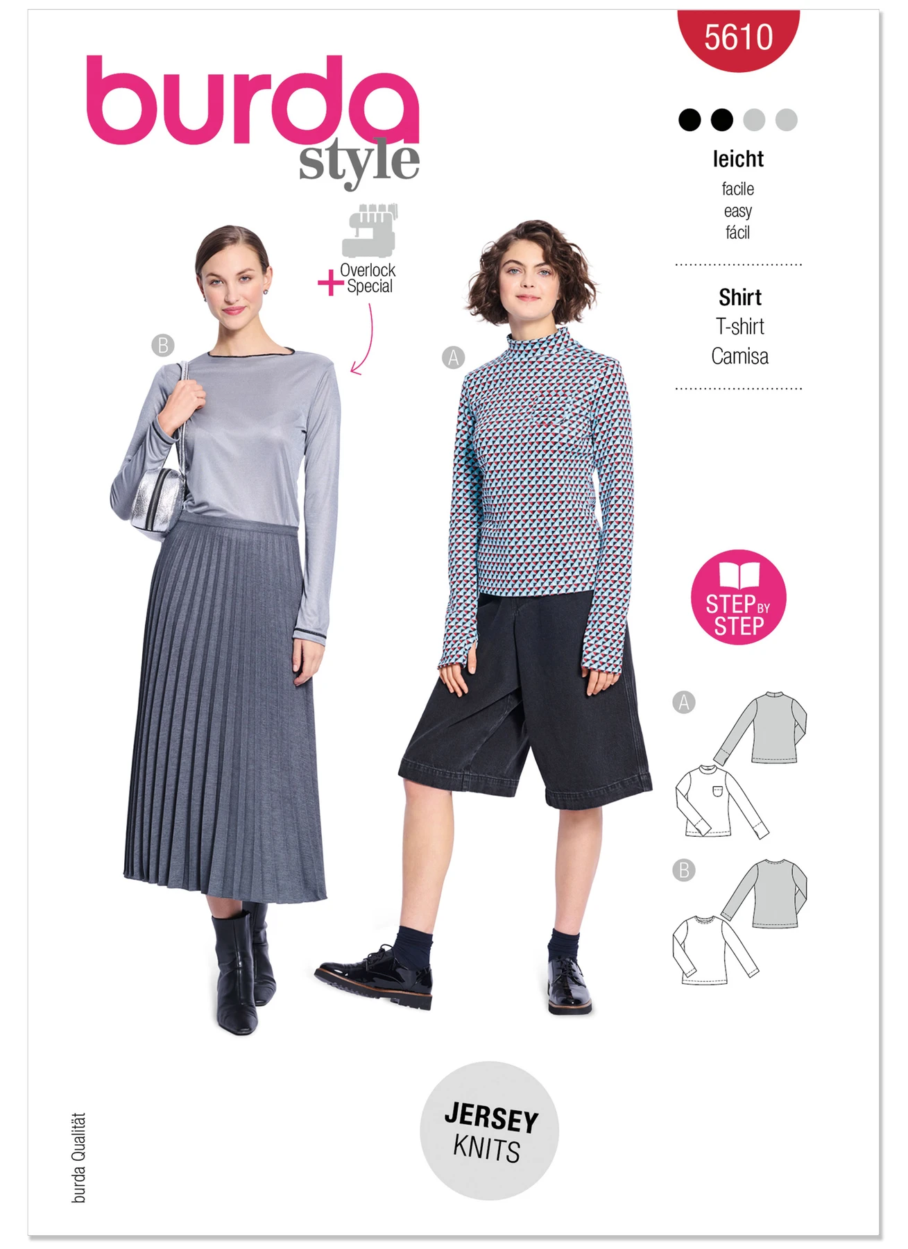 Burda Style Pattern 5610 Misses' Shirt