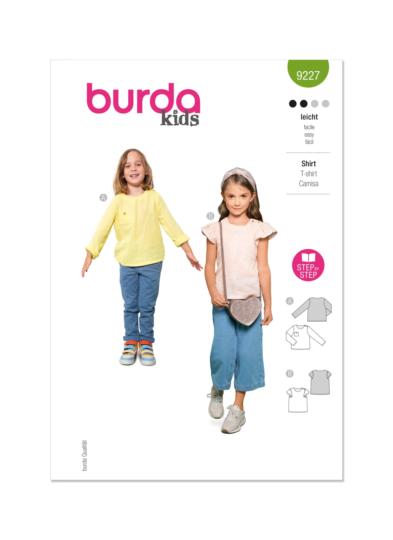 Burda Style Sewing Pattern 9227 Children's Shirt 1 Burda Style Sewing Pattern 9227 Children's Shirt