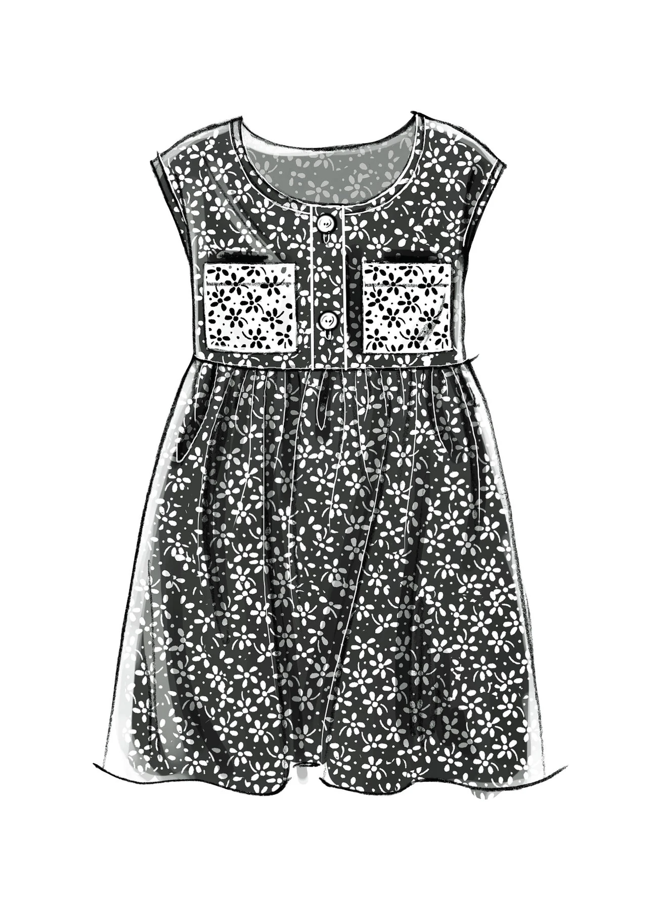 McCall's Sewing Pattern Girls'/Girls' Plus Dresses, Scarf and Leggings (PDF) 4 McCall's Sewing Pattern Girls'/Girls' Plus Dresses, Scarf and Leggings (PDF)