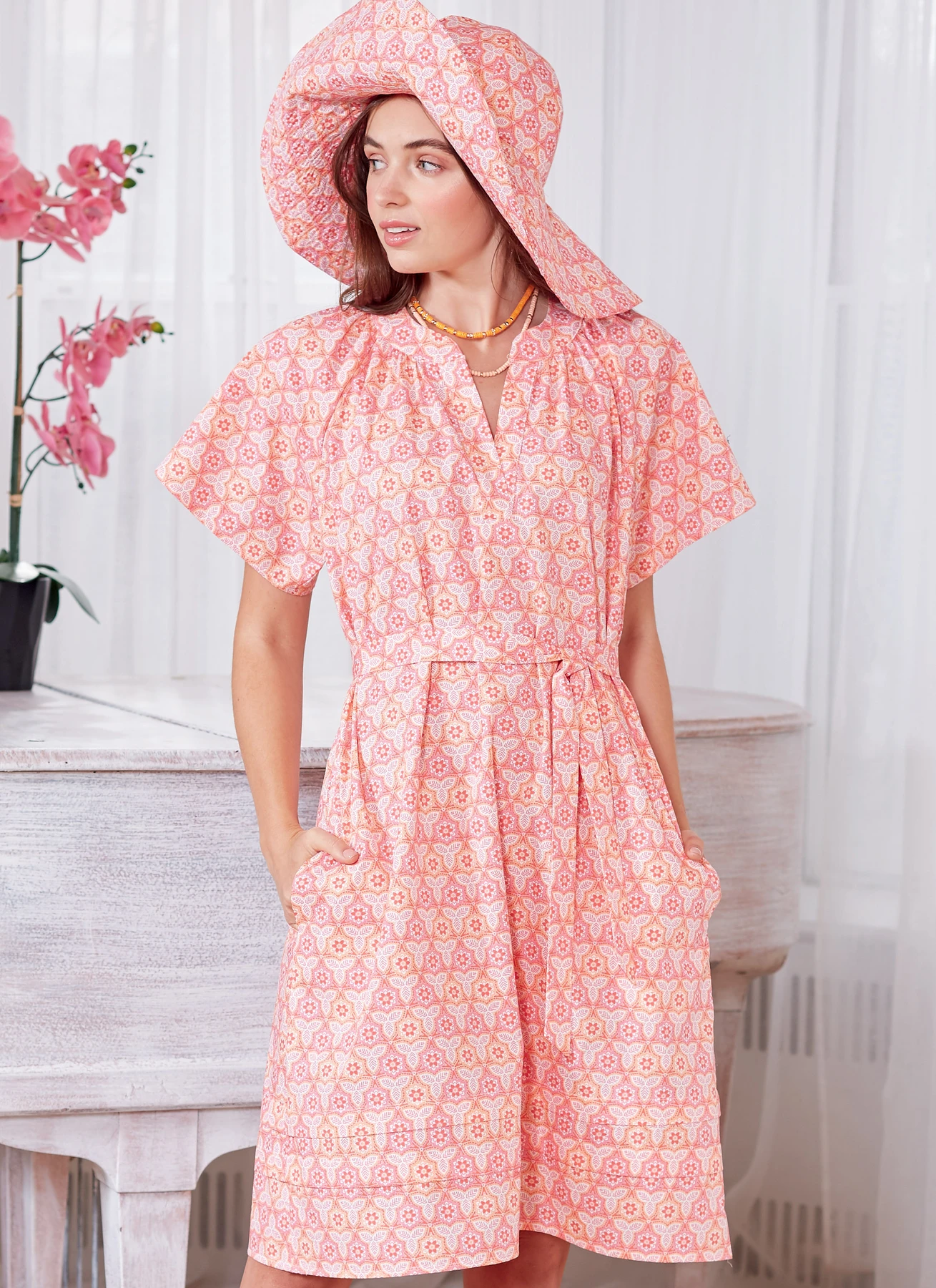 McCall's Sewing Pattern Misses' Dresses, Belt, Hat & Mask (PDF) 2 McCall's Sewing Pattern Misses' Dresses, Belt, Hat & Mask (PDF)