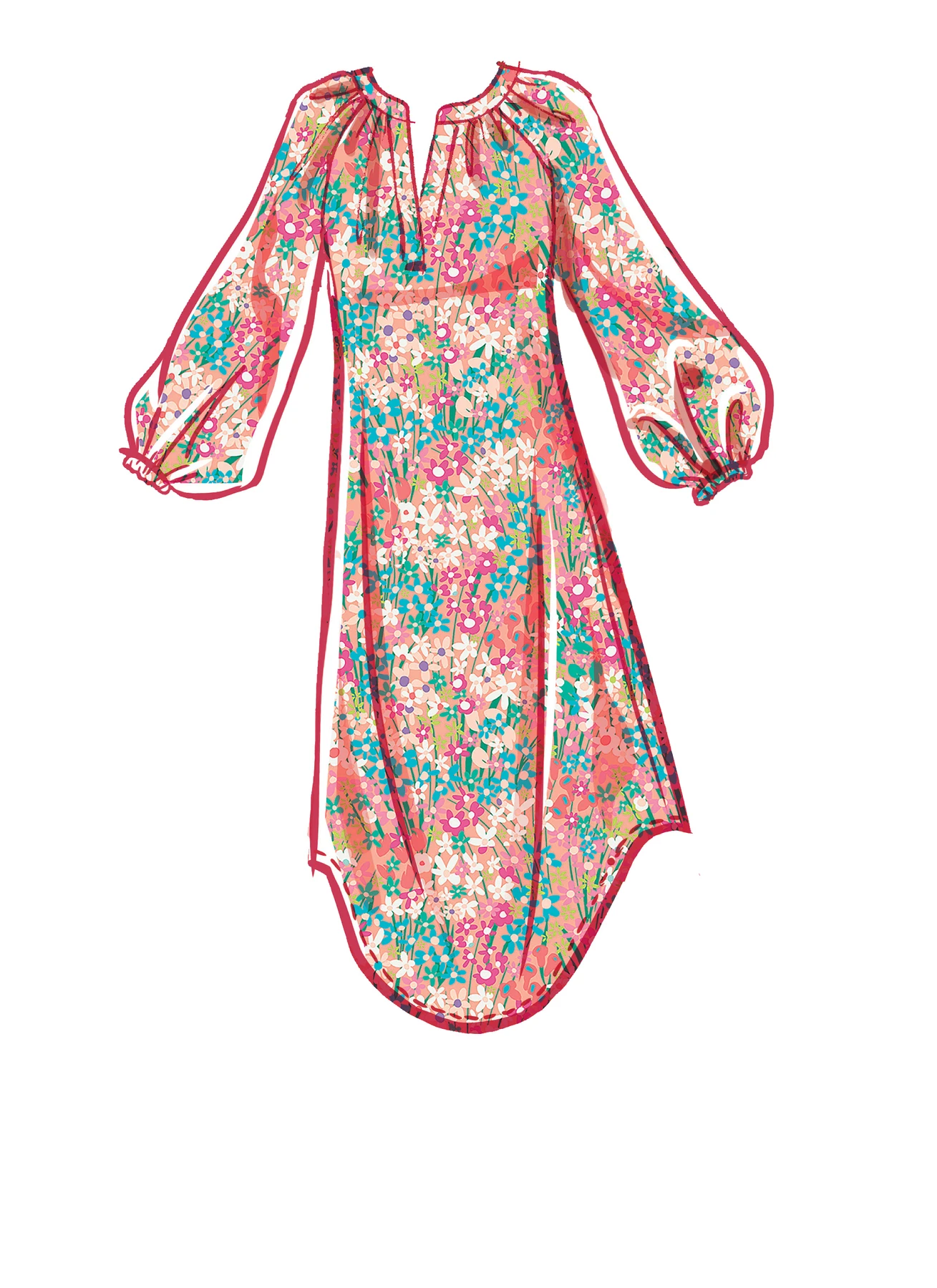 McCall's Sewing Pattern Misses' Dresses, Belt, Hat & Mask (PDF) 5 McCall's Sewing Pattern Misses' Dresses, Belt, Hat & Mask (PDF)