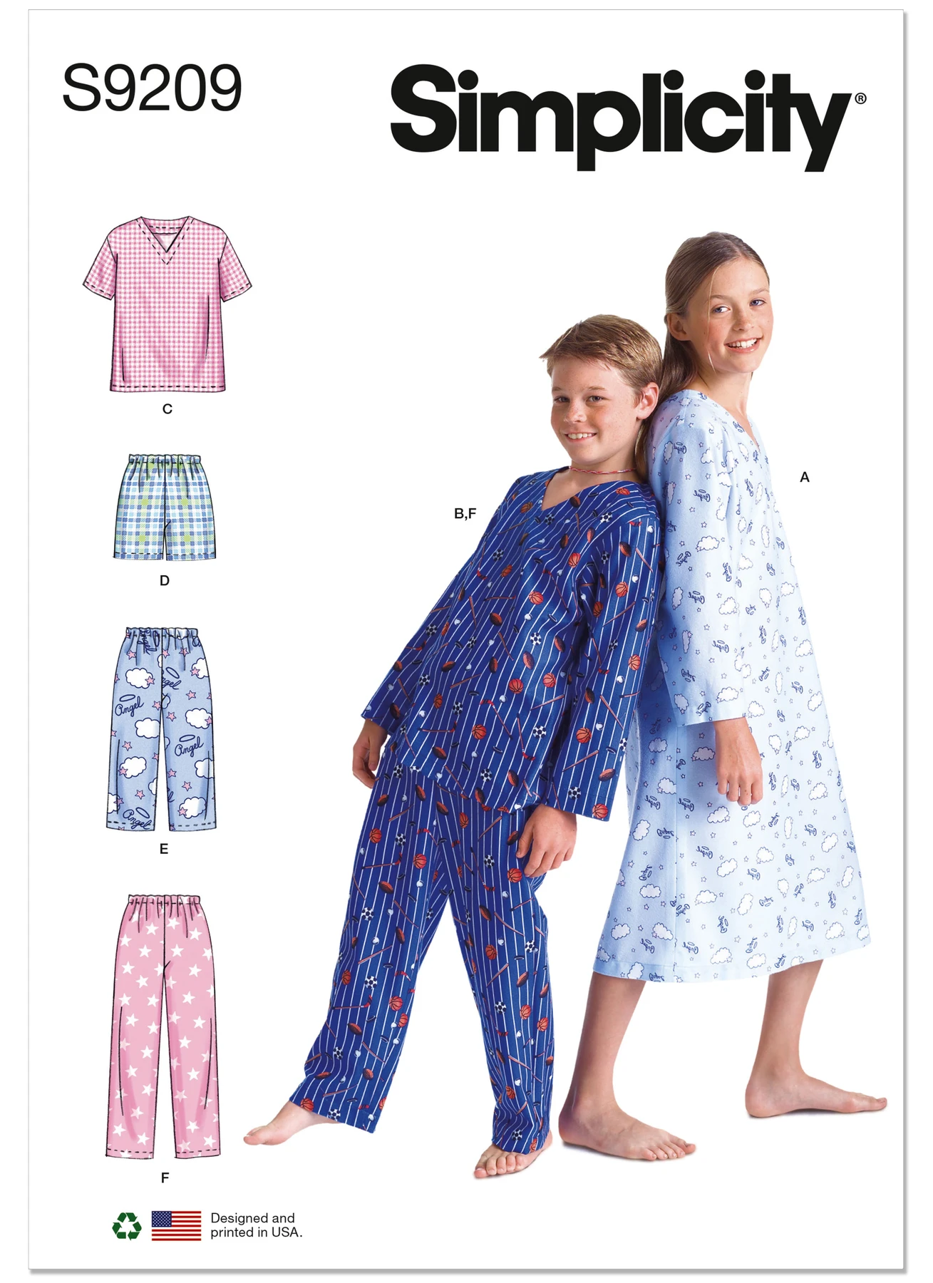 Simplicity Sewing Pattern Boys'/Girls' V-Neck Shirts, Gown, Shorts and Pants 1 Simplicity Sewing Pattern Boys'/Girls' V-Neck Shirts, Gown, Shorts and Pants